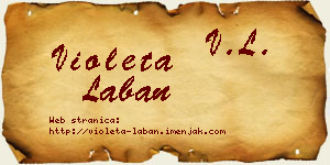 Violeta Laban vizit kartica